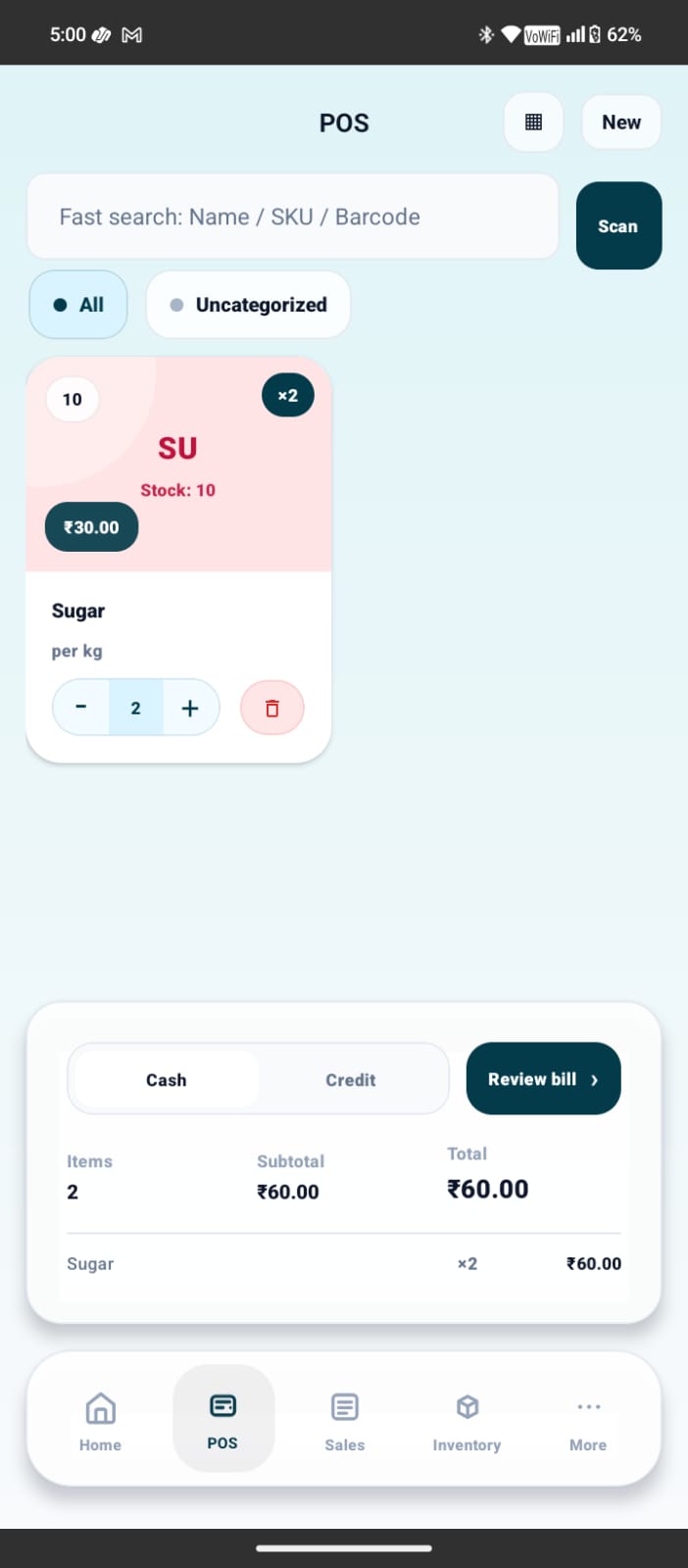 Instant Invoicing App Screenshot